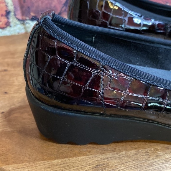 Josef Seibel AirPed Plus Patent Leather Croc Print Wedge Comfort 6-6.5 EU 37 - Picture 4 of 15